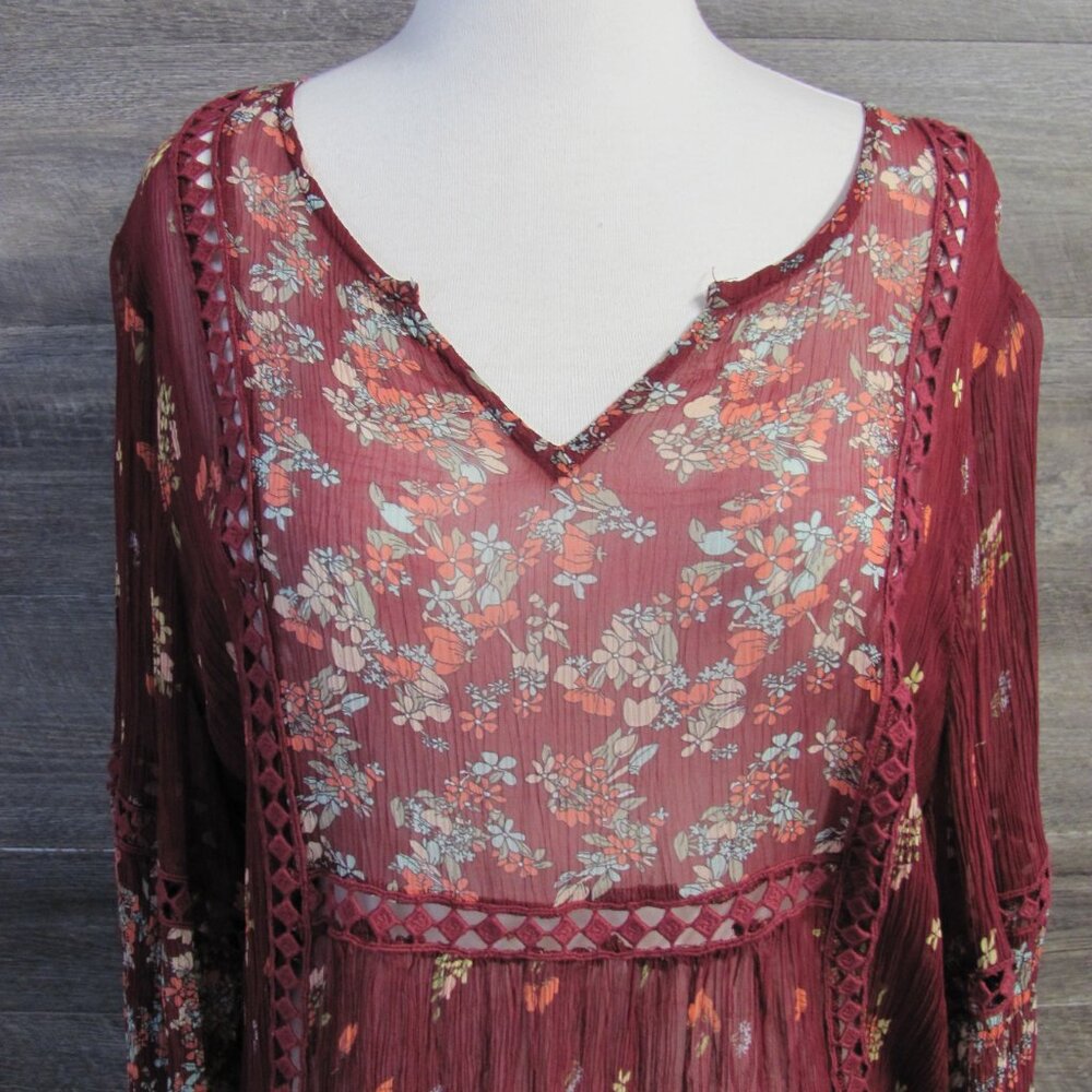 SUNDANCE LADIES SHEER SHIRT SIZE XL NWT - Picture 2 of 11